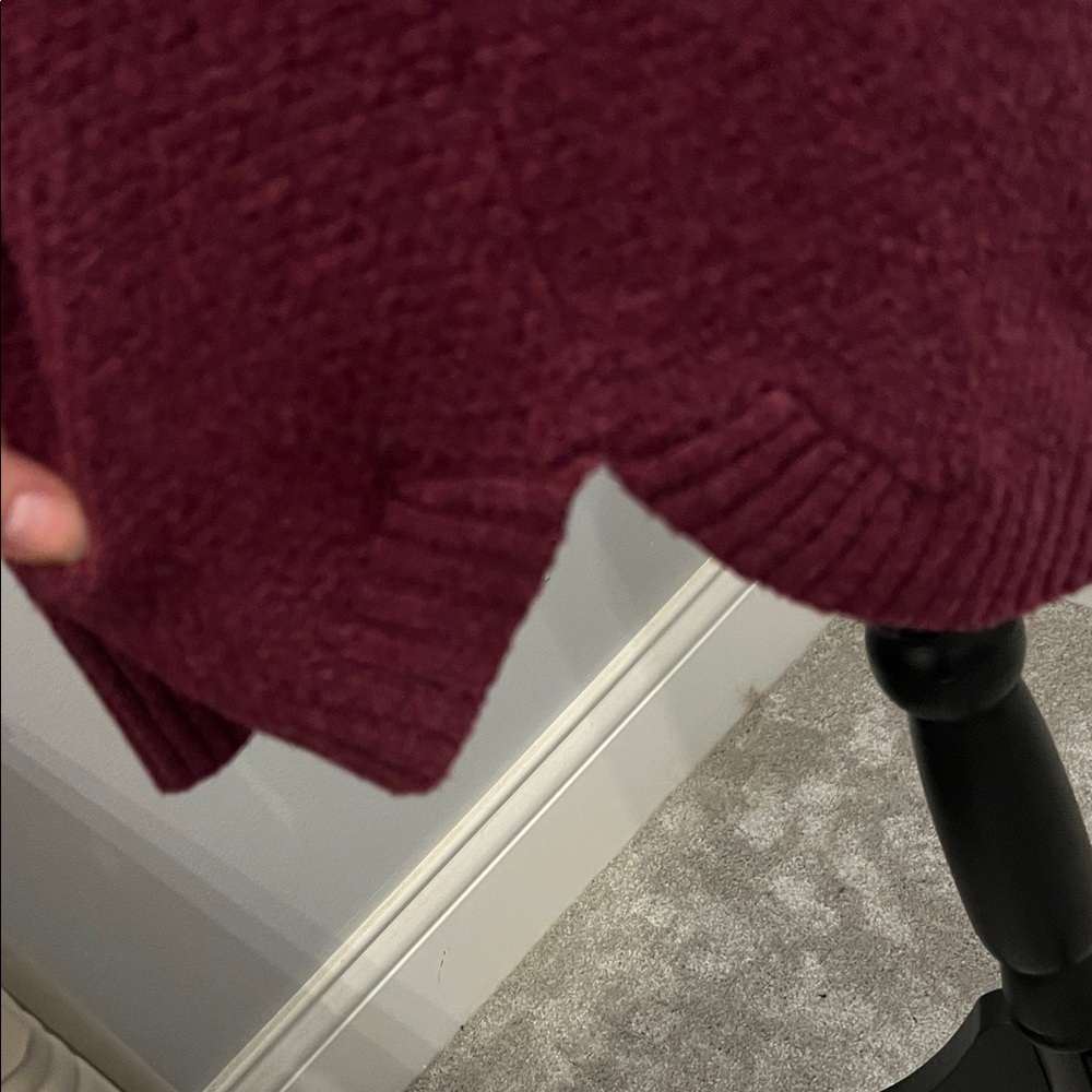 Pink Clover Deep Red Crew Neck Sweater - Picture 6 of 6